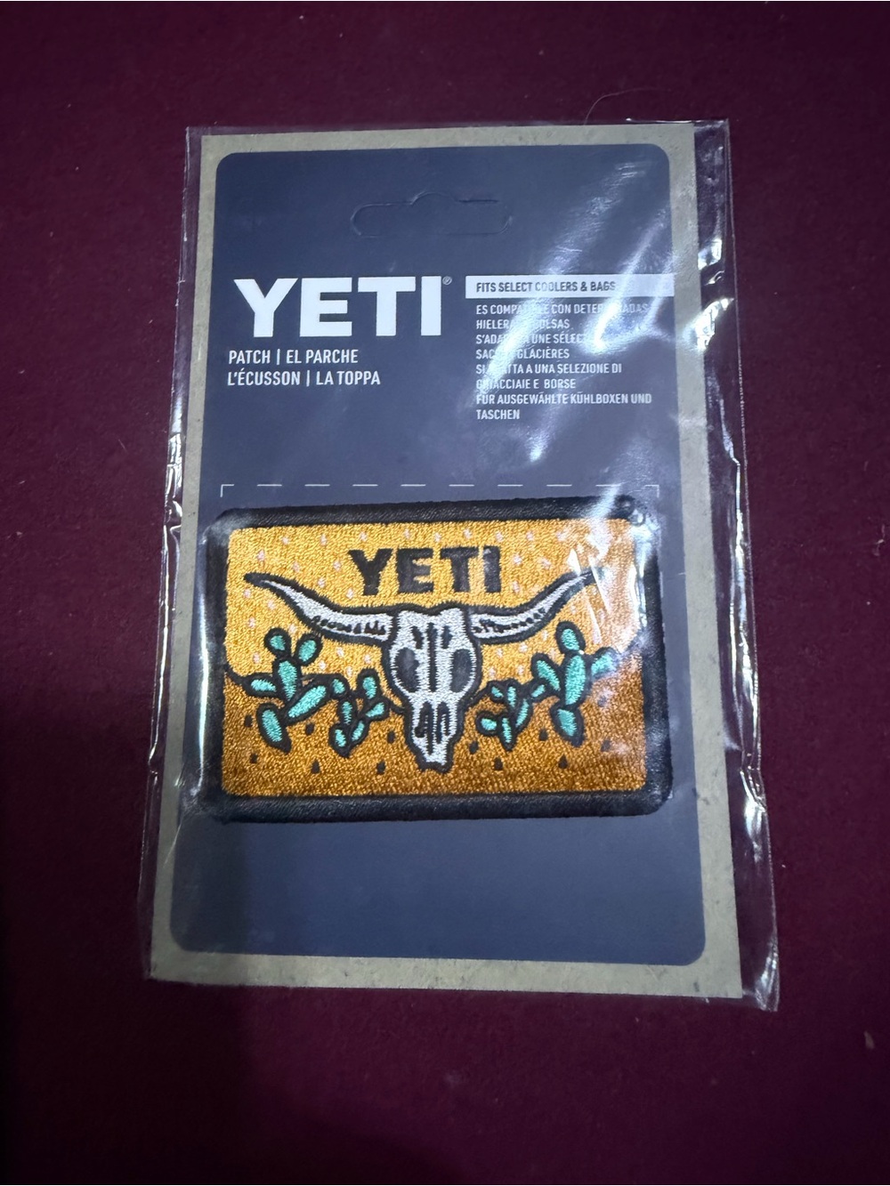Yeti Longhorn Skull Patch